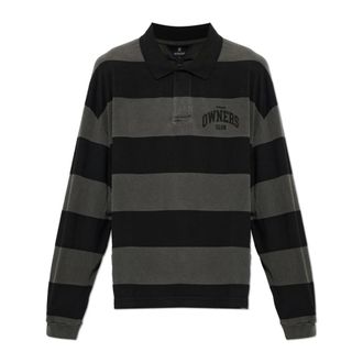 Represent Polo a Righe - - Tops - Uomo - Nero - S