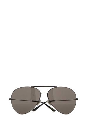 Gucci Mens Black Metal Pilot Sunglasses Blackblackgrey Exterior: Occhiali Da Sole
