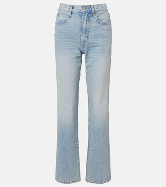 Slvrlake Denim Jeans rectos London de tiro alto