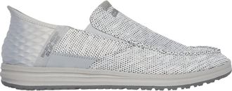 Skechers Mens Melson Medford Slip On In Light Gray