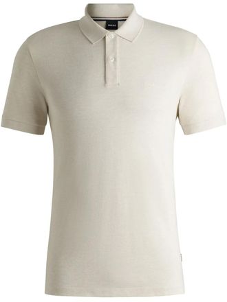 BOSS cotton polo shirt - Neutrals