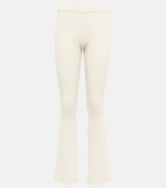 Ami Ribbed-knit pants