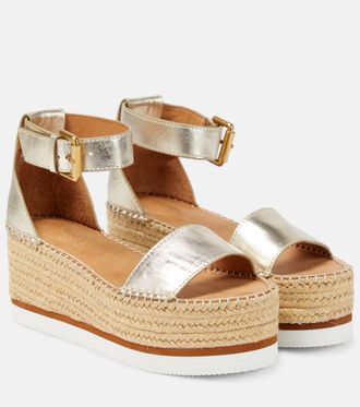 See By Chloé See By Chloé Glyn leather platform espadrille sandals