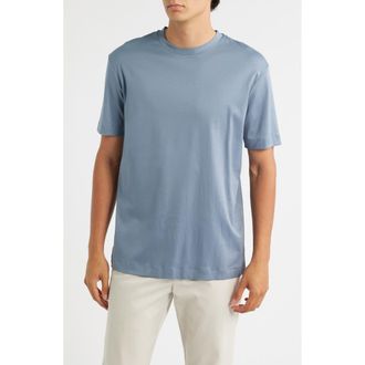 Aur&eacute;lien AUR1 Solid Cotton T-Shirt in Steel Blue at Nordstrom Rack, Size X-Large