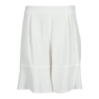 L'autre Chose Casual Shorts, female, White, M, Elegant Viscose Acetate Trousers