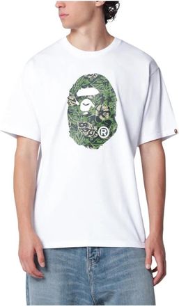 A Bathing Ape Palm Resort Camo Ape Head Tee - Heren - T-shirts - Wit - XL - Tops