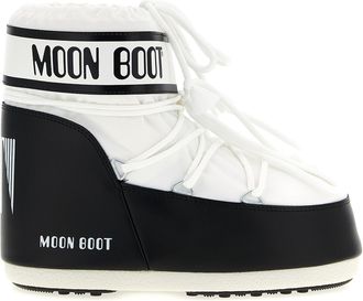 Moon Boot Icon Low Stivali E Stivaletti Bianco/Nero-Donna