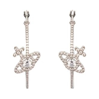Vivienne Westwood Earrings, female, Gray, Size: ONE SIZE Olympia Cz Earrings