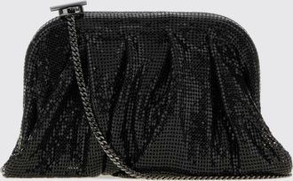 Benedetta Bruzziches Borsa mini Venus in maglia di alluminio nera drappeggiata