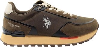 U.S.Polo Association Aron 009 Sneaker - Heren - Sneakers - Bruin - 43 EU - Leer - Schoenen