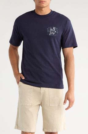 Vans Pickle Champ Graphic T-Shirt in Navy at Nordstrom, Size Xx-Large