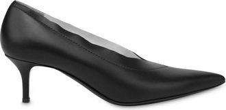 Moschino 60mm leather pumps - women - Calf Leather/Calf Leather/Calf Leather - 36 1/2 - Black