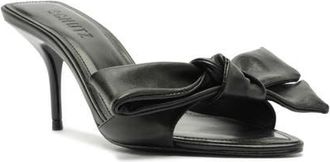 Schutz Elodie Bow Sandal in Black at Nordstrom, Size 5.5