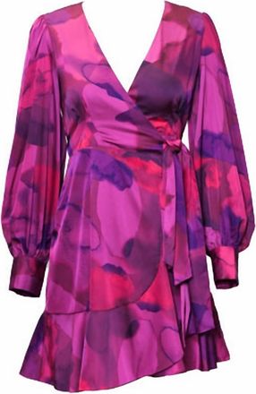 Hutch Sophie Wrap Dress In Pink