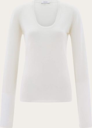 Ferragamo Women Lightweight wool top White