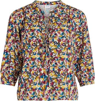 Vila Kort hemd, maokraag, bedrukt