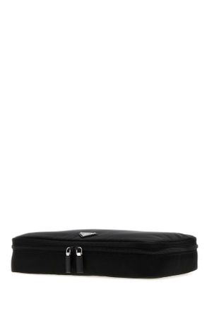 Prada Mens Black Fabric Pouch Nero Beauty Perfumes