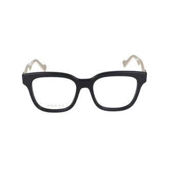 Gucci Black and white transparent eyeglasses - female - Gucci - Glasses - Black - 52 MM - Accessories
