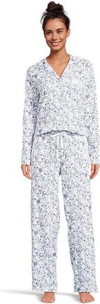 Karen Neuburger Riviera Getaway Girlfriend PJ Set Womens Pajama Sets Cluster Vines : MD (Womens 10-12), Cotton/Polyester