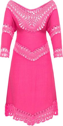 Izia Tuniekjurkje mini met gehaakt gedeelte Dames roze