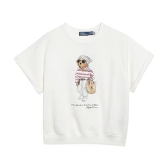 Polo Ralph Lauren Sweatshirts, female, White, Size: XS Island Fleece Knt Sweatshirt