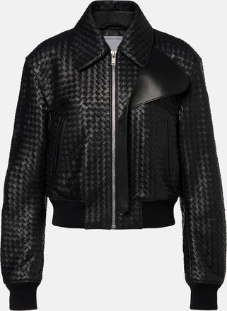 Bottega Veneta Intrecciato leather jacket