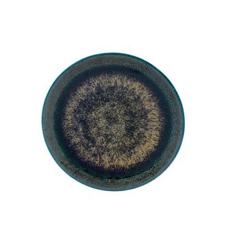 Medard De Noblat Plato de postre 21 cm (Jugo de 6) Porcelana fina Verde/Bronce