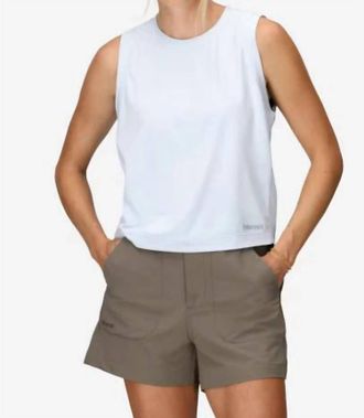 Marmot Womens Airexchange Upf 50 High-Neck Tank In Vapor