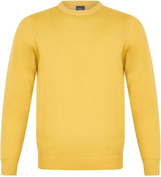 Fedeli Maglione giallo con maniche lunghe- comfort garantito - - Knitwear - Uomo - Giallo - L