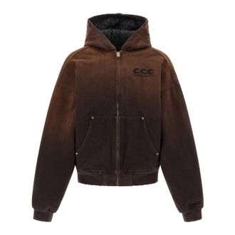 Willy Chavarria Chaqueta Juggernaut Acolchada - Sweatshirts & Hoodies - Hombre - Marr&oacute;n - M