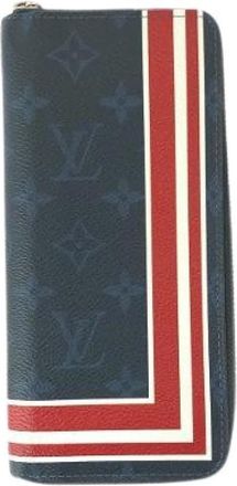 Louis Vuitton Pre-owned Wallets, male, Blue, Size: ONE SIZE Pre-owned Monogram Cobalt Long Zip Wallet