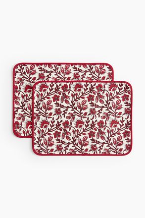 H&M 2er-Pack Wasserabweisende Tischsets - Red