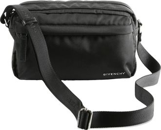 Givenchy Essential U zipper-closure crossbody bag - men - Polyamide/Calf Leather/Polyamide - One Size - Black