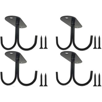OEM Porte-tasse Suspendu - Metal Negro - Para Debajo De Armarios Y Estantes - 4 Unidades