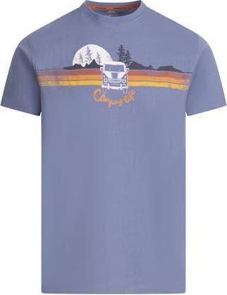 Trespass Cromer II Printed Casual T-Shirt in Denim Blue at Nordstrom, Size X-Small