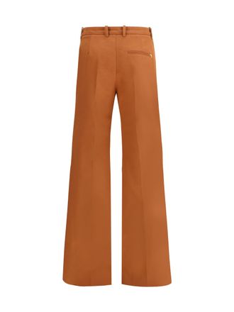 Chlo&eacute; Flare Denim Jeans - Brown