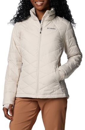 Columbia Heavenly Water Resistant Insulated Coat in Dark Stone at Nordstrom, Size X-Large
