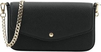 Pourchet Le Club Pochette - Dames - Clutches - Zwart - ONE Size - Leer - Tassen