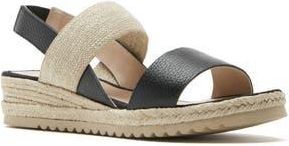 La Canadienne Rica Espadrille Wedge Sandal in Black Pebble at Nordstrom Rack, Size 11