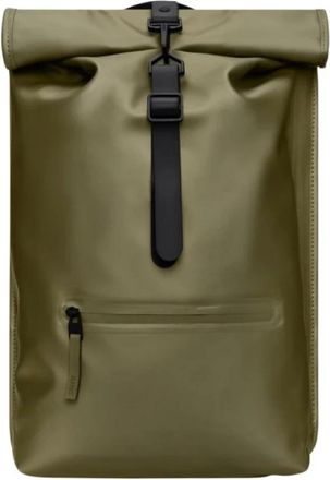 Rains Rolltop Rucksack - unisex - Rugzakken - Groen - ONE Size - Polyester - Tassen