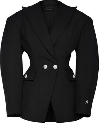 Anouki Blazer met dubbele rij knopen - Zwart