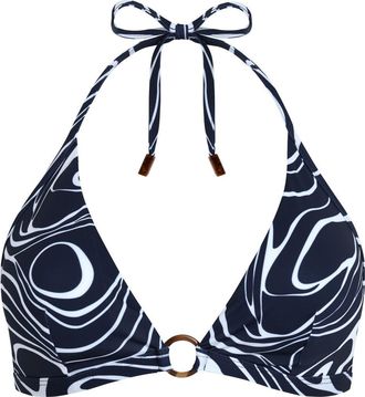 Vilebrequin Women Halter Bikini Top Orcas in Navy at Nordstrom, Size Medium