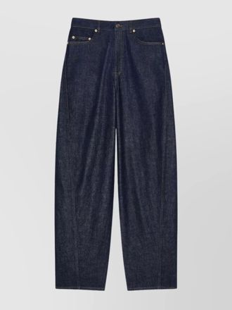 Givenchy denim twisted balloon-leg jeans