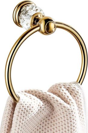 OEM Anillos Para Toallas De Cristal, Toallero Dorado. Adecuado Para El Ba&ntilde;o, Toallero Redondo. Apto Para Montaje En Pared