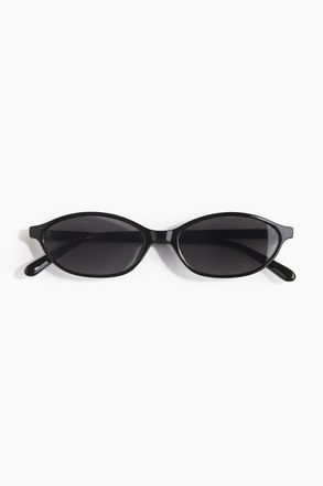H&M Ovale Sonnenbrille - Schwarz