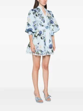 Alice & Olivia Lucy Dress - Light Blue
