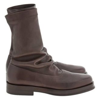 Ferragamo Furseo Nappa Sock Boots, Size 9 E