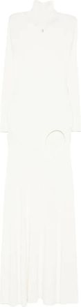 Coperni ribbed-knit dress - women - Viscose - L - White