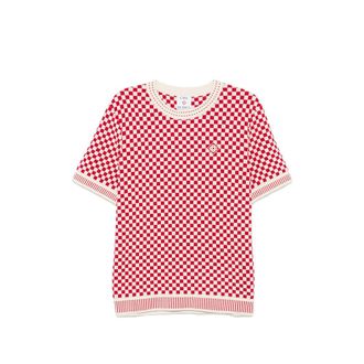 Casablanca Checkered Knit T-shirt