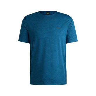 BOSS Quick-dry stretch-jersey T-shirt with decorative reflective artwork